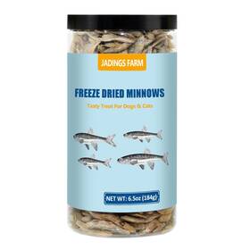 Jadingsfarm 747193305580 Minnows - 6.5 Oz Freeze Dried For Cat And Dogs 100% Natural