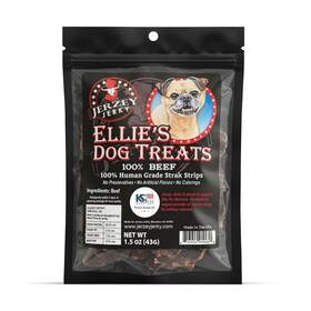 Jerzey Jerky Llc 616054919955 Dog Beef Strips 1.5 Oz 100% Ounce Pack Of 1