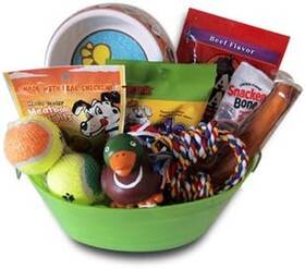 Joice 445046922962 Dog Gift Basket Treats Crewing Toy Set