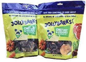 Lsfcsb12 Jolly Barks By Jack&pup Set Of 4 Bags - Strawberry Fruit-a-chew For Dogs Chew Treats
