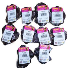 Jones Natural Chews 741956039620 Set Of 11 Pig Snouts Pet Chew Treats For Dogs - Made In Usa