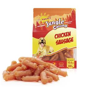 Jungle Calling 635638798588 Chicken Sausage Dog Treats Slow Roasted Jerky For Small And Medium