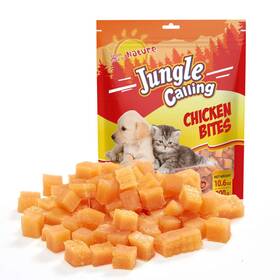 Jungle Calling 713653571444 Soft Chicken Treats For Dog And Cat Natural Grain Free Chewy Food Snacks