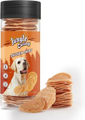 Jdpc017a53 Jungle Calling Dog Treats Single Ingredient Chicken Chips Crunchy Jerky Chip Training Trea