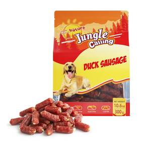 Jdpd030a74 Jungle Calling Soft Duck Sausage Dog Treats Grainfree Single Ingredient Tender Jerky