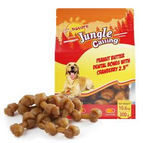 Jdwc030a44 Jungle Calling Rawhide Free Dog Bones 6.5 Inch Real Chicken Wrapped Chew