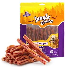 Pam-jdjc040a83 Jungle Calling Beef Collagen Sticks Long Lasting Dog Chews Chicken Wrapped Treats Rawhide