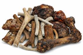 Just Paw Naturals 721516427090 Natural Dog Bone Antler Treats Single Ingredient Healthy High Protein Chews