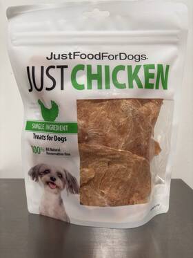Justfoodfordogs 26075km2 Just Chicken Single Ingredient Jerky Dog Treats Adult