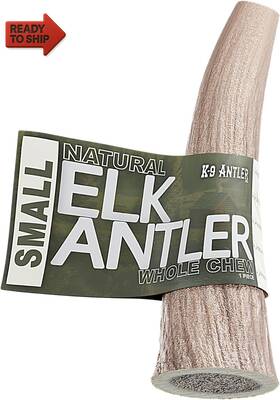 K-9 Antler Co. 744759611833 Elk Antlers For Dogs Small Whole 4-6 Inch Durable Chew Aggressive