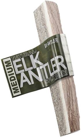 K-9 Antler Co. 860013500313 Elk Antlers For Dogs Medium Split 6-7.5 Inch Irresistible