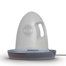 2061 K&h Pet Products Poultry Waterer Heated 2.5 Gallon Gray 16 Inch X 15
