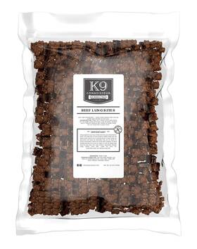 K9 Connoisseur 709951439722 Low To Odor Free Slow Roasted Beef Lung Dog Treats Made In Usa Ingredient Do