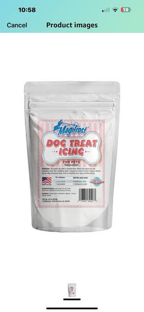 K9cakery 197644821273 2 Packages Magifrost Dog Treat Icing - Dog-safe 30 Oz .total Of 60oz