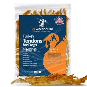 K9warehouse 673324129322 Usa Turkey Tendons For Dogs - Tasty Tendon Jerky Treats All N