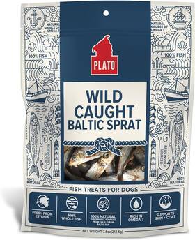 Kdr Pet Treats 445029555590 Plato Fish Dog - Air-dried Single Ingredient Treat With