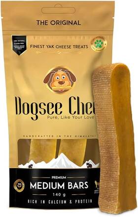 Dgmbp1 Khanal Foods Private Limited Dogsee Original Himalayan Yak Chews For Dogs Medium - 2 Bars 100% Natural