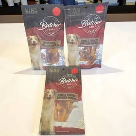 Kind Rewards 840139909412 Butchers Bar Sweet Potato And Chicken Wraps Dog Treats - 3 Pack