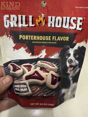 Kind Rewards 840139914829 Set Of 2 Grill House Porterhouse Flavor Dog And Puppy Treats