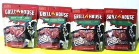 Kind Rewards 840139914836 Grill House Dog Treats Rib Eye Flavor 4.5oz Each Lot Of 4