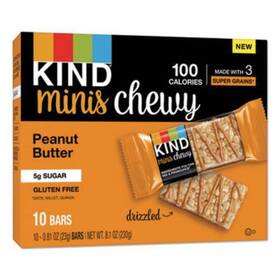 27895 Kind Snacks 40 Minis Chewy Peanut Butter 0.81 Oz 10/pack