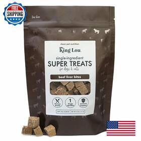 B0d2pg3jm1 King Lou Pets - Beef Liver Dog Treats Freeze Dried For Dogs And