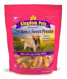 Kingdom Pets 884713000942 Filler Free Chicken Jerky And Sweet Potato Twists Premium Treats For Dogs 48-