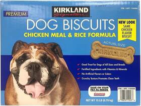 30093 Kirkland Signature Super Premium Dog Biscuits Two Flavor Variety 15lb