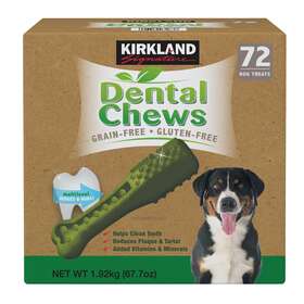 Kirkland Signature 313025428484 72-count Dental Chews Dog Treat Grain Free Gluten-free New
