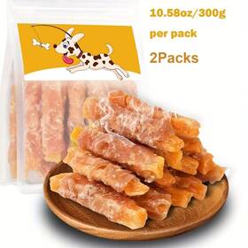 Dogpotato-300g Kittyamigo Premium Real Chicken Wrapped Sweet Potato Dog Treats High-protein Rawhide-free