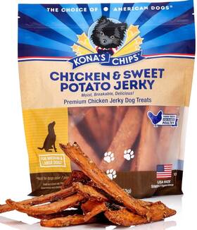 Konas Chips 609132914676 Chicken And Sweet Potato Jerky Dog Treats Made In Usa Only - 100% Usda Chick