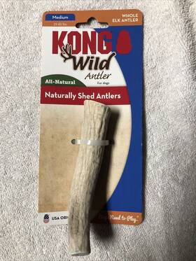 Kong 035585317014 Wild Whole Elk Antler Medium