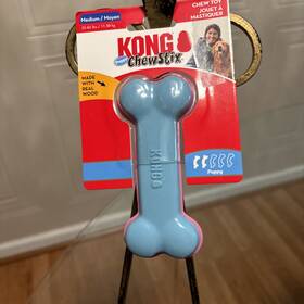 59204 Kong Chewstix Bone Dog Toy Blue Small 5 Inch