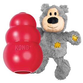Kong B07zdjzym4 Classic Wild Knots Bear Combo Pack - Unique Fun Dog Toys For Hours Of Play