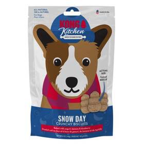 H24dx112 Kong Holiday Snow Day Treat Crunchy Biscuits 5 Oz New
