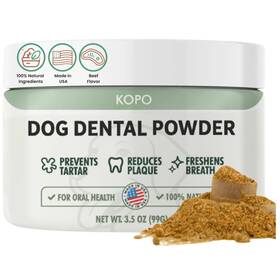Kopo 850013754212 Dog Dental Powder - Bad Breath Treatment For All Breed Size Includ