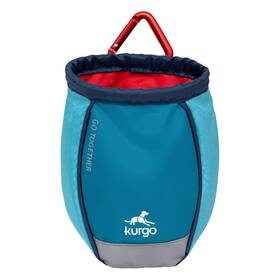 B014v4v9wi Kurgo Go Stuff It Dog Treat Bag Training Pouch For Dogs Coastal Blue