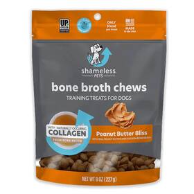 Kw01 850033737691 Shameless Pets Bone Broth Chews Peanut Butter Bliss 8 Ounce