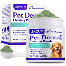 Kzuo 762418920003 Dog Dental Powder - Teeth Cleaning Tartar And Plaque Reducer
