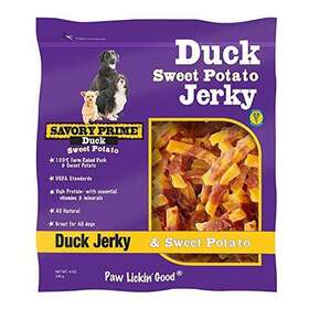 42008 Lambert Vet Supply Duck And Sweet Potato Dog Treats 8 Oz