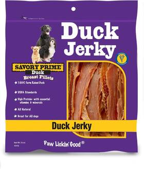 Lambert Vet Supply 744759302113 Savory Prime 401 Natural Duck Jerky Dog Treats 16 Oz