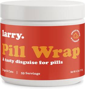 Larry 445046226282 Sweet Potato Pill Wrap For Dogs - Pumpkin Moldable Paste Hide Dog Medica