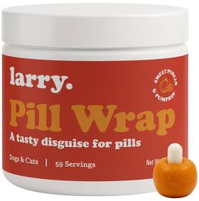 Larry 860014294471 Sweet Potato Pill Wrap For Dogs Pumpkin 59 Servings Made In Usa 4.2 Oz