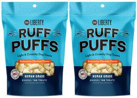 Liberty 856452005229 Ruff Puffs Rotisserie Chicken Flavor Dog Treats 2 Pack