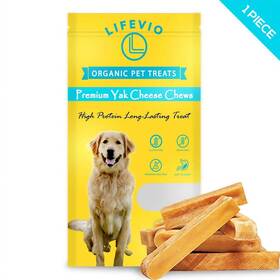Lifevio 860009202122 Premium Himalayan Yak Cheese Dog Chews - Long Lasting Sticks Pack Of