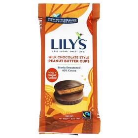 Lilys 810003460592 Sweets Milk Chocolate Style Peanut Butter Cups 1.25 Ounce