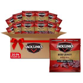 10000027888 Link Snacks Jack Links Beef Jerky Original Multipack Bags - Flavorful Meat And Protein