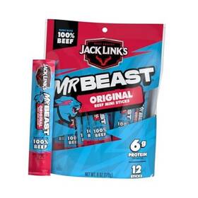 10000044702 Link Snacks Jack S X Mrbeast Original Mini Beef Sticks 6g Protein Per
