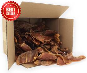 Pe-01-40  Llc Roasted Pig Ears Dog Chews Whole Natural Safe Puppies 32 Pack Us