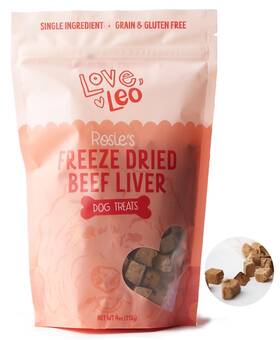 Love Leo 198168932346 Freeze Dried Beef Liver Dog Treats - Fill Their Bellies With He